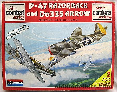 Monogram 1/48 P-47 Razorback And Do-335 Arrow - Air Combat Series, 6048 plastic model kit